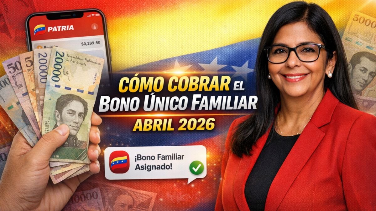Cómo Cobrar el Bono Único Familiar de la Plataforma Patria (Abril 2026)