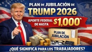Plan de Jubilación de Trump 2026: Aporte Federal de Hasta $1,000 y Qué Significa para los Trabajadores